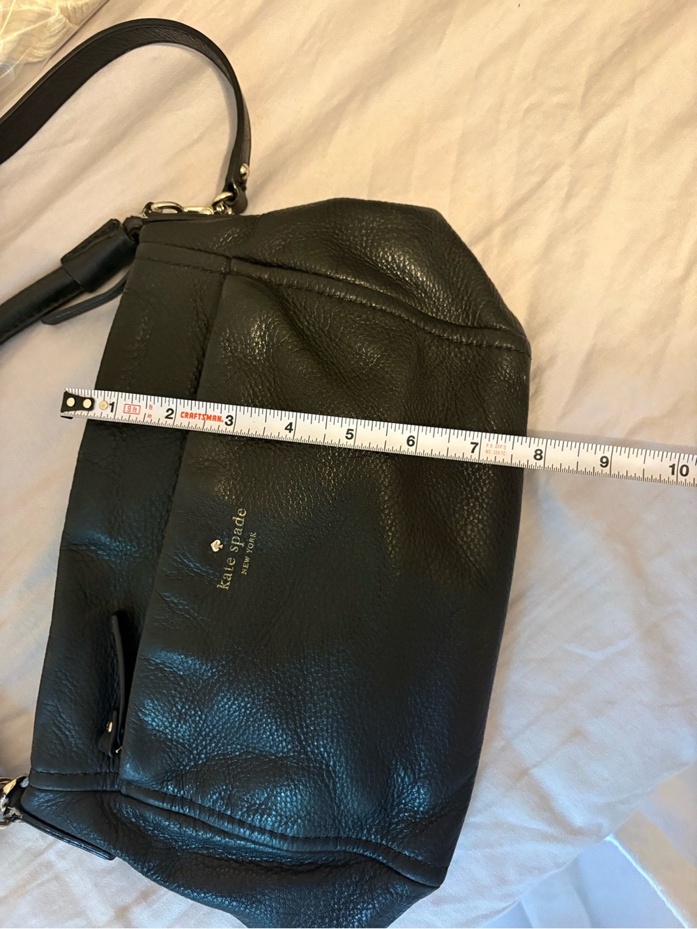 Kate Spade Black Leather Crossbody Satchel - Picture 14 of 16